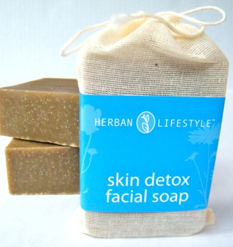 Skin Detox unscented soap made with organic oils and cosmetic clay